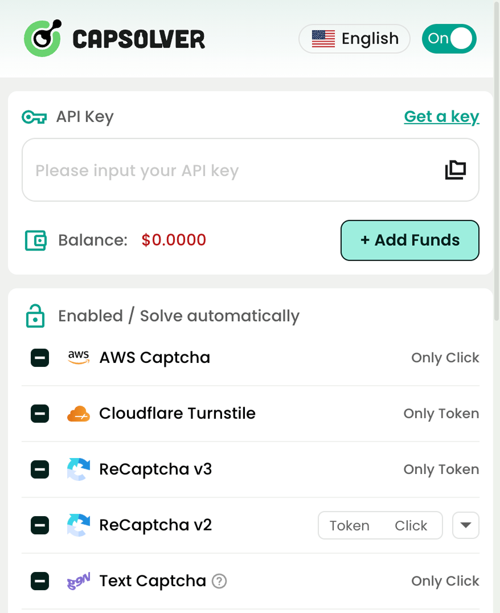 CapSolver browser extension
