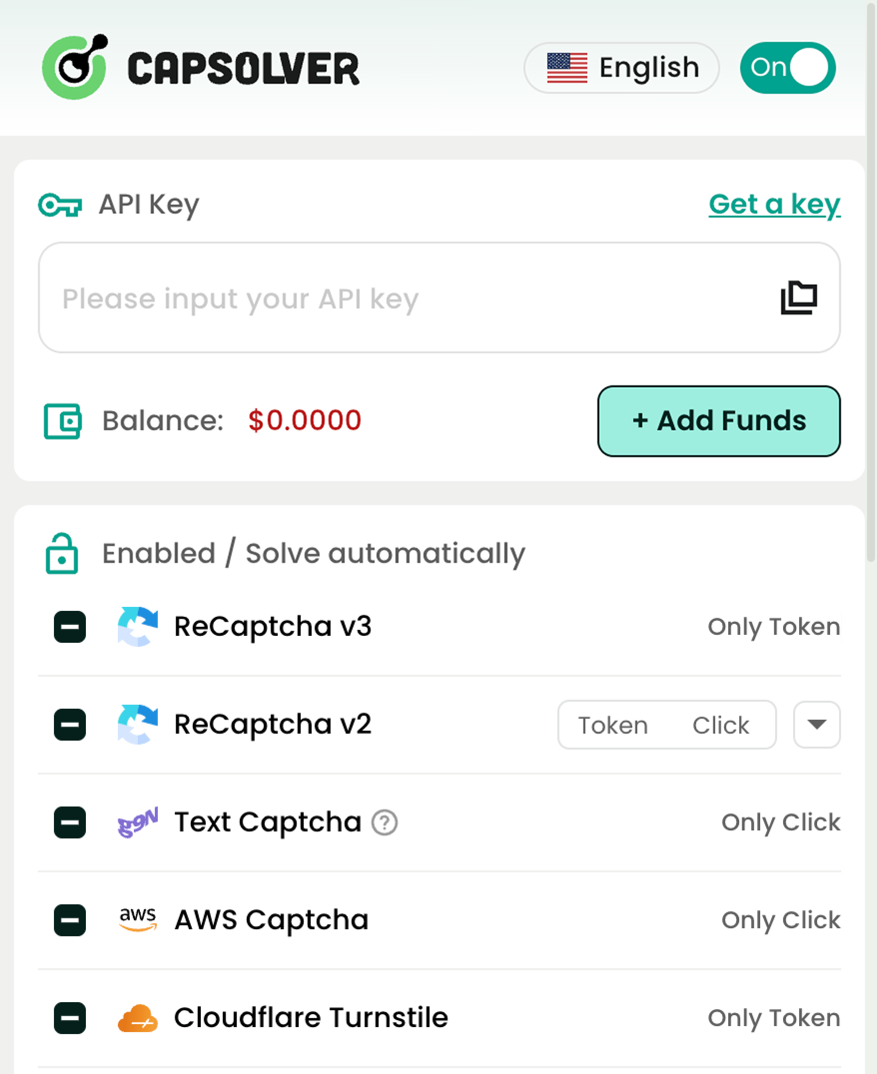 CapSolver browser extension